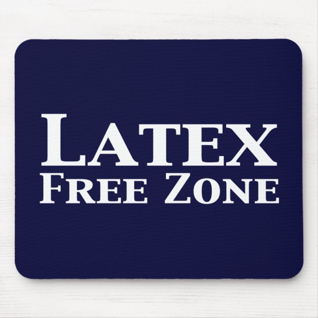 Tapis De Souris Cadeaux de zone franche de latex (Devant)