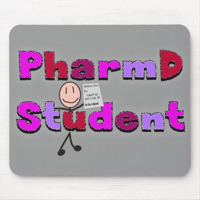 Tapis De Souris Cadeaux d'étudiant de PharmD (Devant)