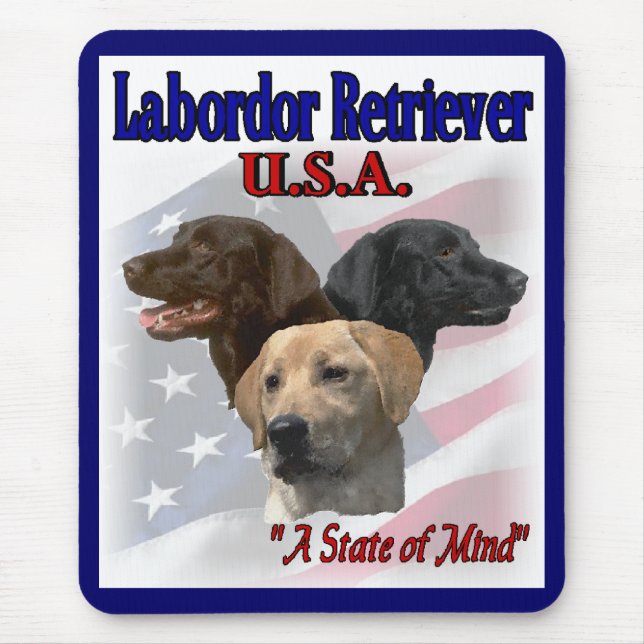 Tapis De Souris Cadeaux du Labrador Retriever (Devant)