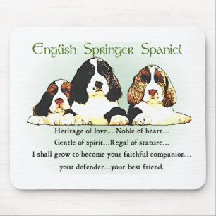 Tapis De Souris Cadeaux espagnols Springer anglais
