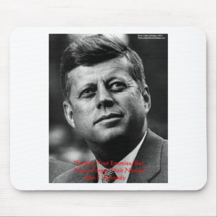 Tapis De Souris Cadeaux et carte de citation de sagesse JFK "Pardo