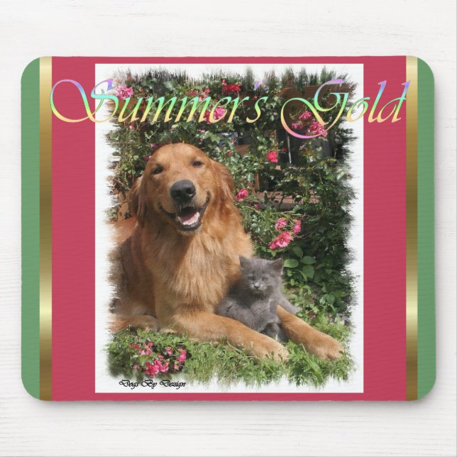 Tapis De Souris Cadeaux Golden Retriever (Devant)