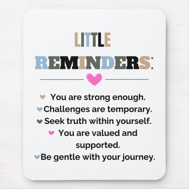 Tapis De Souris Cadeaux Motivationnels Inspirationnels Petits Rapp (Devant)