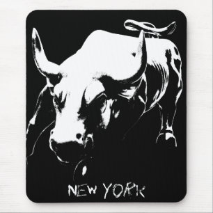 Tapis De Souris Cadeaux New York Mousepad Bull Landmark New York