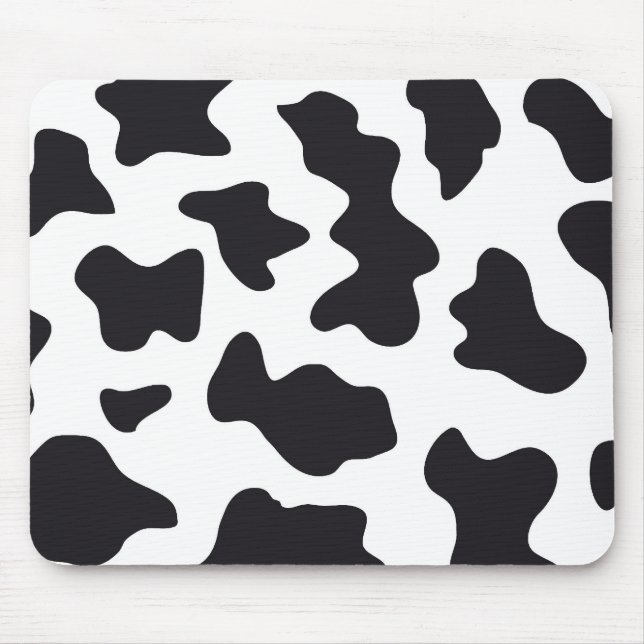 Tapis De Souris Cadeaux noirs et blancs d'impression de motif de (Devant)