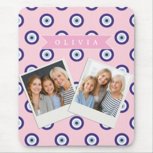 Tapis De Souris Cadeaux Personnalisés avec Motif d'Oeil Maléfique