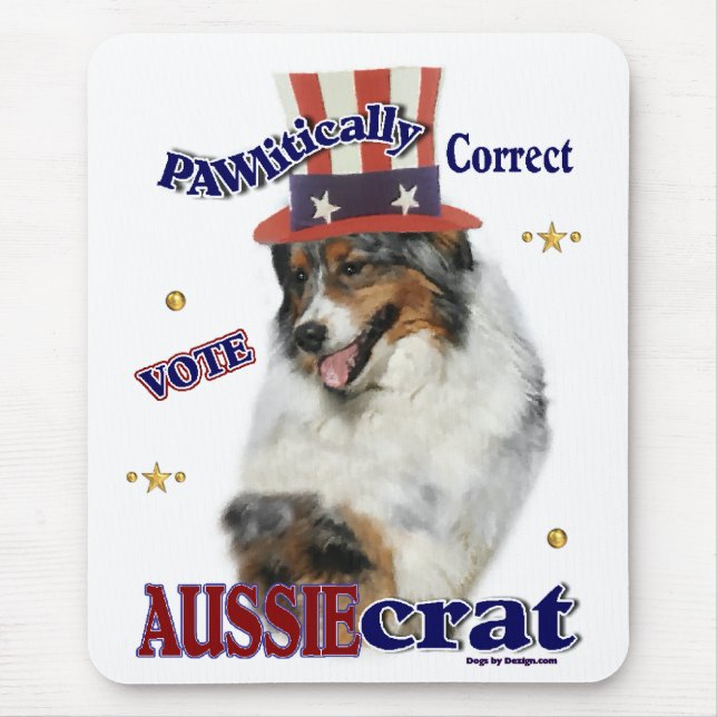 Tapis De Souris Cadeaux pour Berger Australien (Devant)