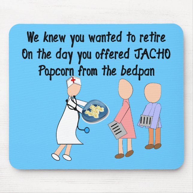 Tapis De Souris Cadeaux retirés d'art d'histoire d'infirmière (Devant)