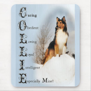 Tapis De Souris Cadeaux Sable Rough Collie