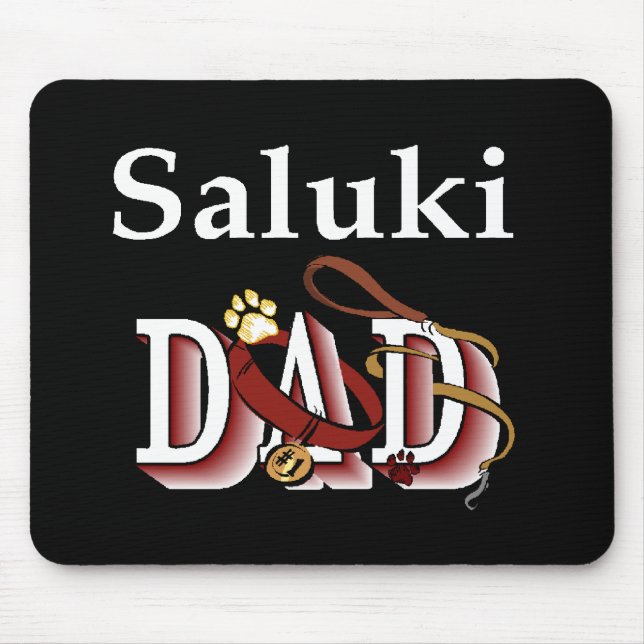 Tapis De Souris Cadeaux saluki Papa (Devant)