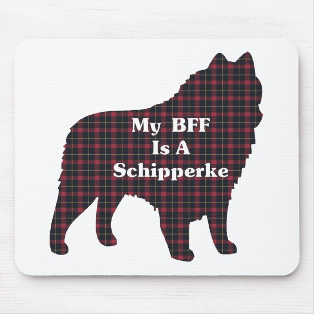 Tapis De Souris Cadeaux Schipperke BFF (Devant)
