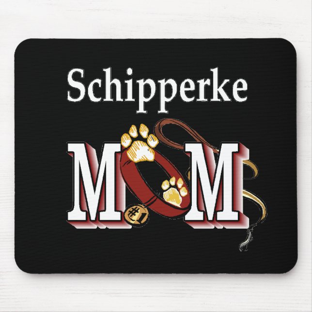 Tapis De Souris Cadeaux Schipperke MOM (Devant)