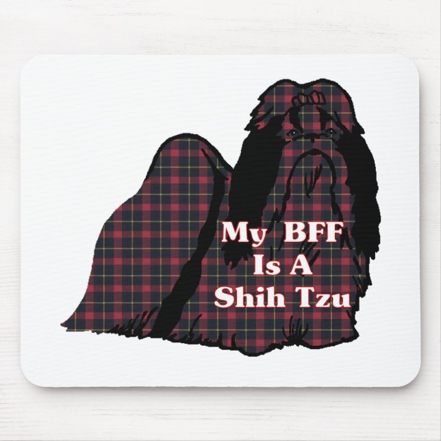 Tapis De Souris Cadeaux Shih Tzu BFF (Devant)