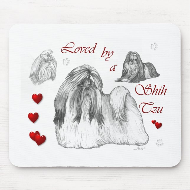 Tapis De Souris Cadeaux Shih Tzu Lovers (Devant)