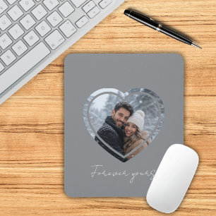 Tapis De Souris Cadre de cœur avec photo personnalisée