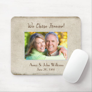 Tapis De Souris Cadre de perle sur la texture détendue