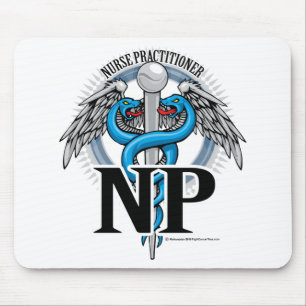 Tapis De Souris Caducée de bleu du NP