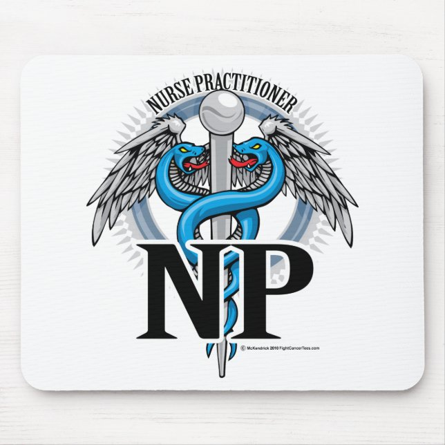 Tapis De Souris Caducée de bleu du NP (Devant)