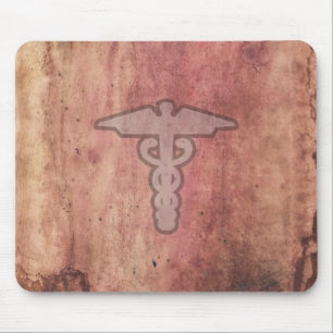 Tapis De Souris Caducée le symbole médical pour un médecin ou u