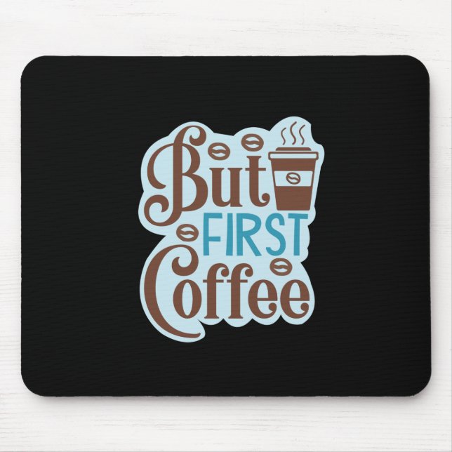 Tapis De Souris Café Art mais premier café 3 (Devant)