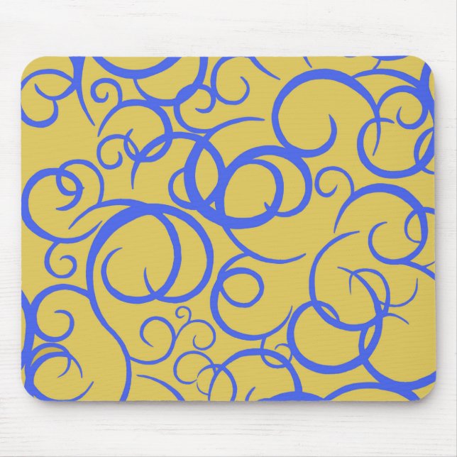 Tapis De Souris Café Bleu (Devant)