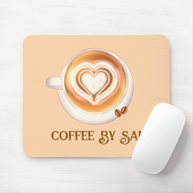 Tapis De Souris Café Cappuccino (Avec souris)