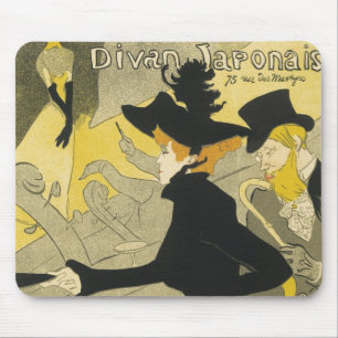 Tapis De Souris Café-discothèque Art Nouveau vintage, Divan Japona