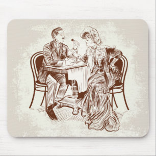 Tapis De Souris café et amour