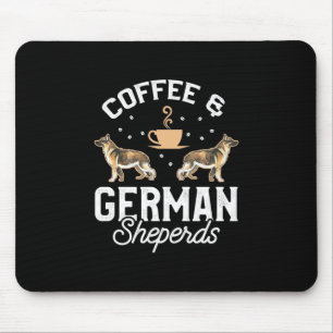 Tapis De Souris Café Et Berger Allemand