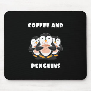 Tapis De Souris Café Et Pingouins