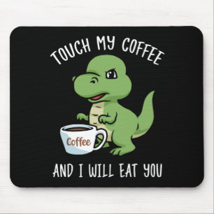 Tapis De Souris Café Lover Cadeau Hommes Dinosaure Café Cadeaux Ca