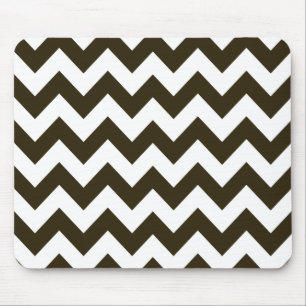 Tapis De Souris Café Mocha Neutral Chevron