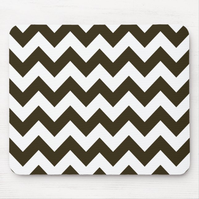Tapis De Souris Café Mocha Neutral Chevron (Devant)