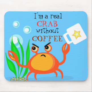 Tapis De Souris Café moins de crabe Mousepad
