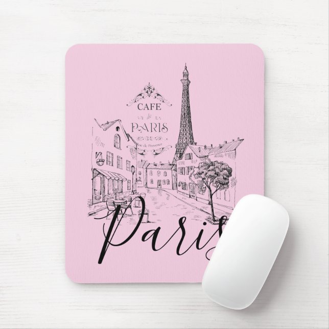 Tapis De Souris Café Paris Souris (Avec souris)