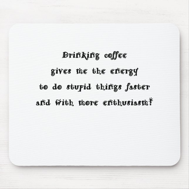 Tapis De Souris Café potable (Devant)