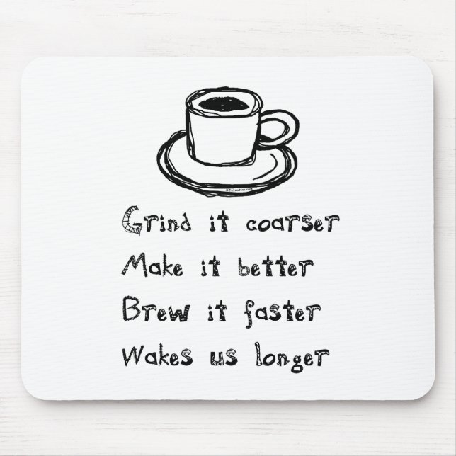 Tapis De Souris Café Punk Mousepad (Devant)