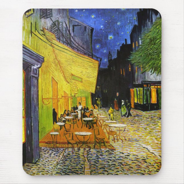 Tapis De Souris Cafe Terrace at Night (Devant)