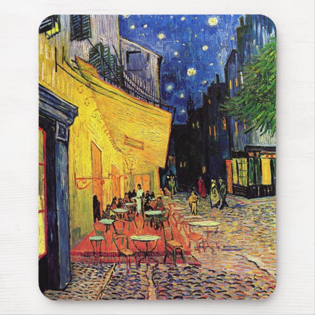 Tapis De Souris Café Terrasse Place du Forum Van Gogh Art (Devant)