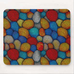 Tapis De Souris Cailloux décoratifs multicolores