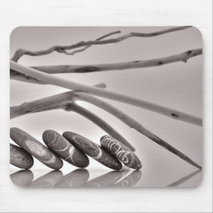 Tapis De Souris Cailloux et bois de flottage