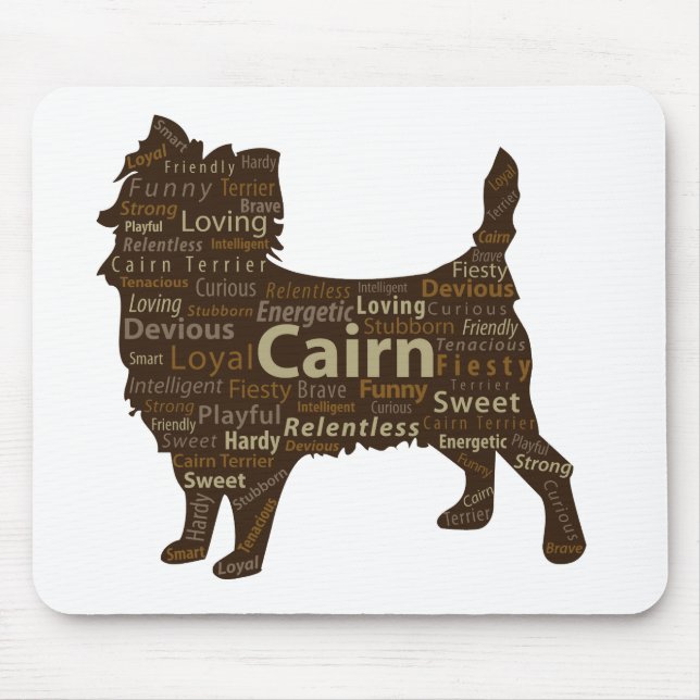 Tapis De Souris Cairn Mousepad (brun) (Devant)