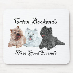 Tapis De Souris Cairn serre-livres, Trois bons amis