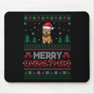 Tapis De Souris Cairn Terrier Amoureux de les chiens Santa Hat Chr