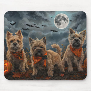 Tapis De Souris Cairn Terrier Halloween Éffrayant