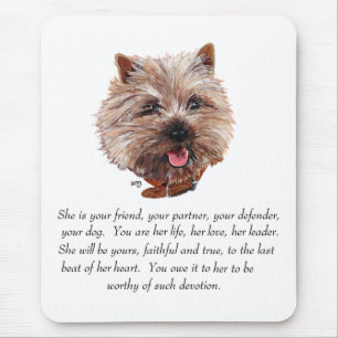 Tapis De Souris Cairn Terrier Objet-souvenir - FEMELLE