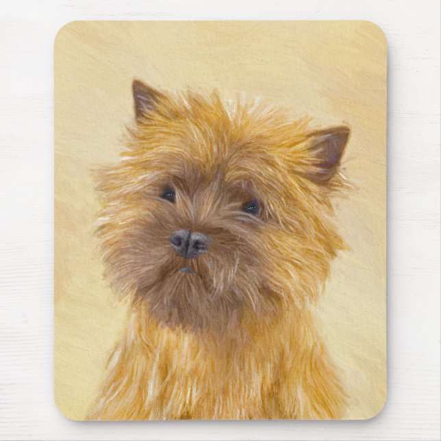 Tapis De Souris Cairn Terrier Painting - Cute Original Dog Art (Devant)
