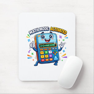 Tapis De Souris Calculatrice Mignonne Mode Mathématique Activée Éc