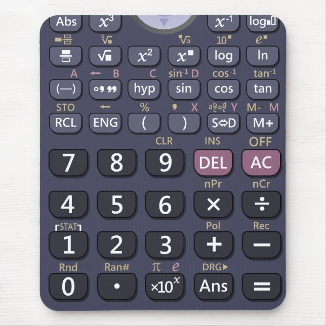 Tapis De Souris Calculatrice scientifique (Devant)