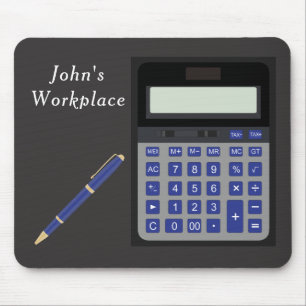 Tapis De Souris Calculette et stylo